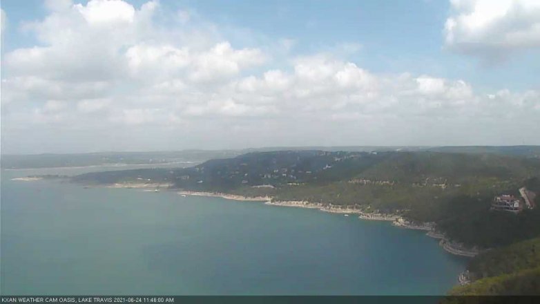 Lake Travis webcam, June 24, 2021 11:45 AM CT