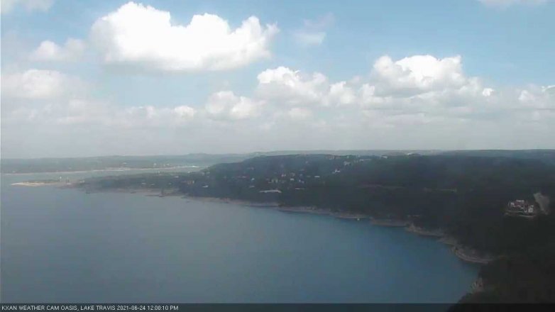 Lake Travis webcam, June 24, 2021 12:00 PM CT