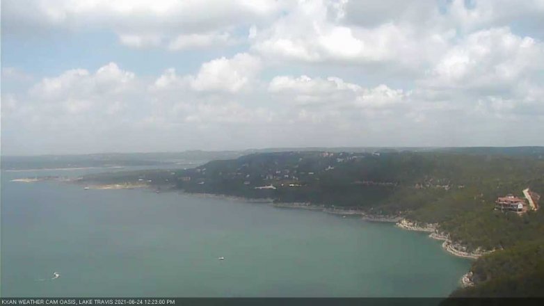 Lake Travis webcam, June 24, 2021 12:25 PM CT