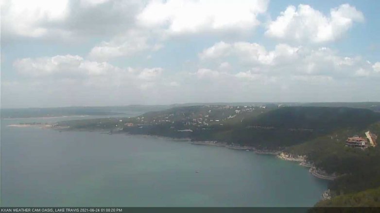 Lake Travis webcam, June 24, 2021 1:00 PM CT
