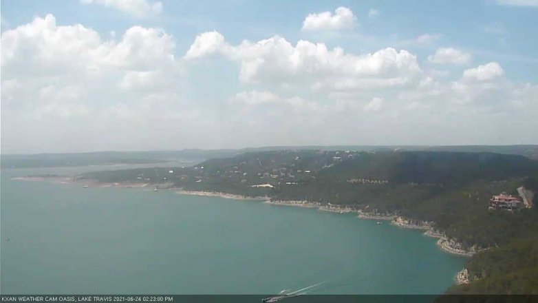 Lake Travis webcam, June 24, 2021 2:25 PM CT