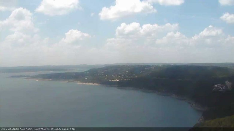 Lake Travis webcam, June 24, 2021 3:00 PM CT
