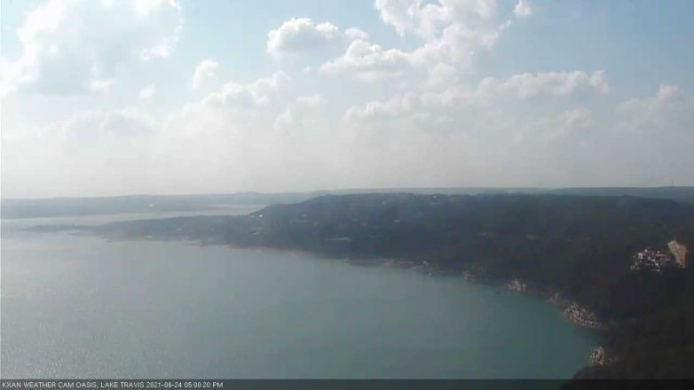 Lake Travis webcam, June 24, 2021 5:00 PM CT