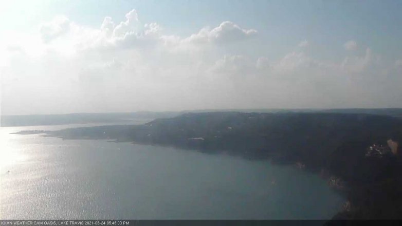 Lake Travis webcam, June 24, 2021 5:45 PM CT