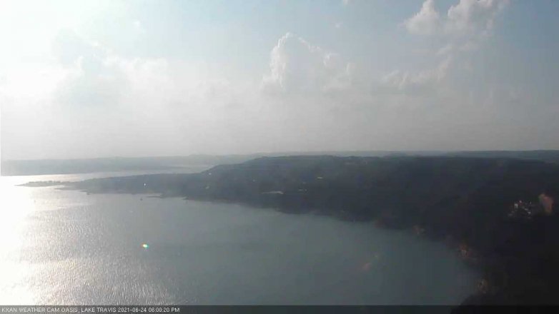 Lake Travis webcam, June 24, 2021 6:00 PM CT