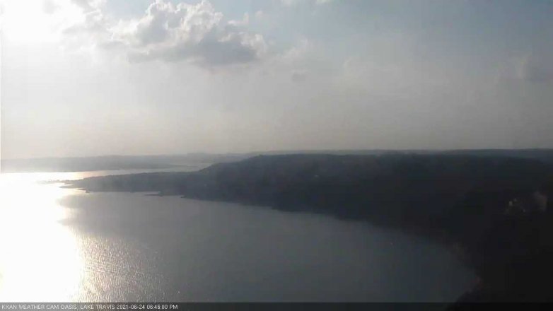Lake Travis webcam, June 24, 2021 6:45 PM CT