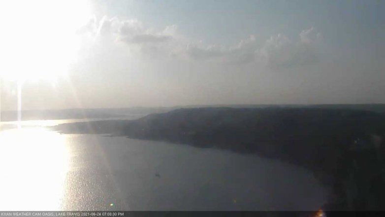 Lake Travis webcam, June 24, 2021 7:00 PM CT