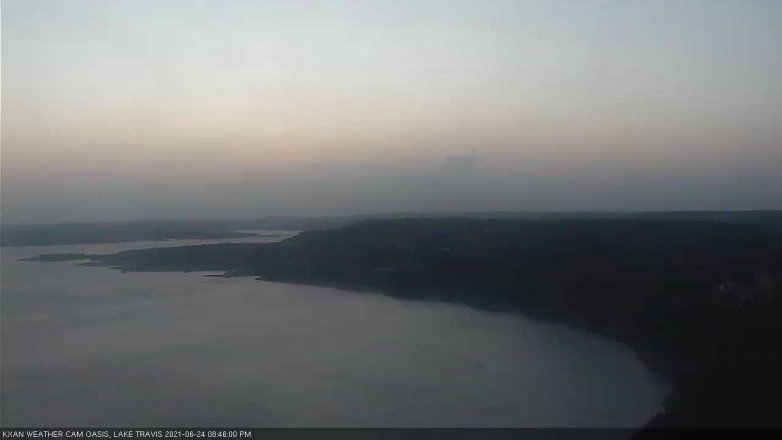 Lake Travis webcam, June 24, 2021 8:45 PM CT