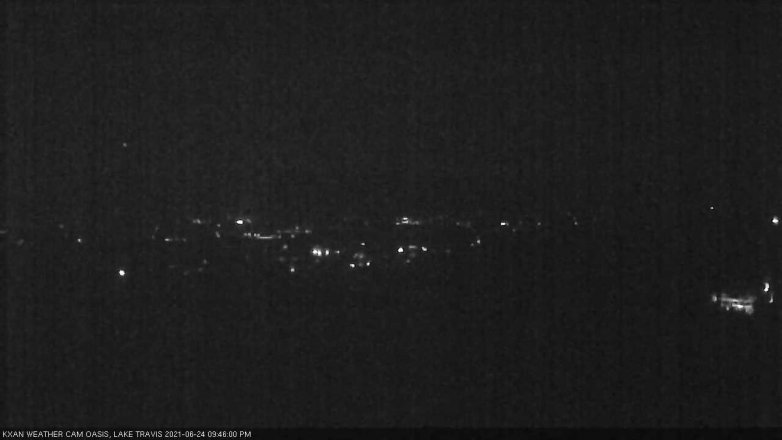 Lake Travis webcam, June 24, 2021 9:45 PM CT