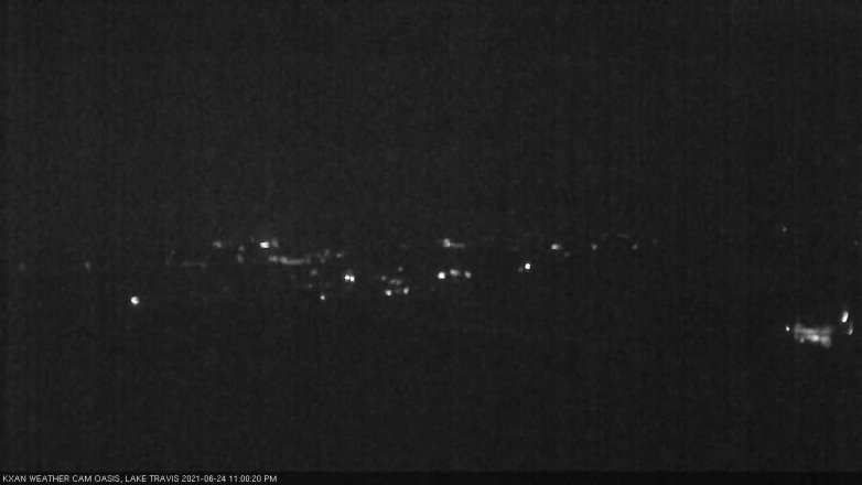 Lake Travis webcam, June 24, 2021 11:00 PM CT