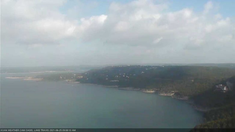 Lake Travis webcam, June 25, 2021 9:00 AM CT