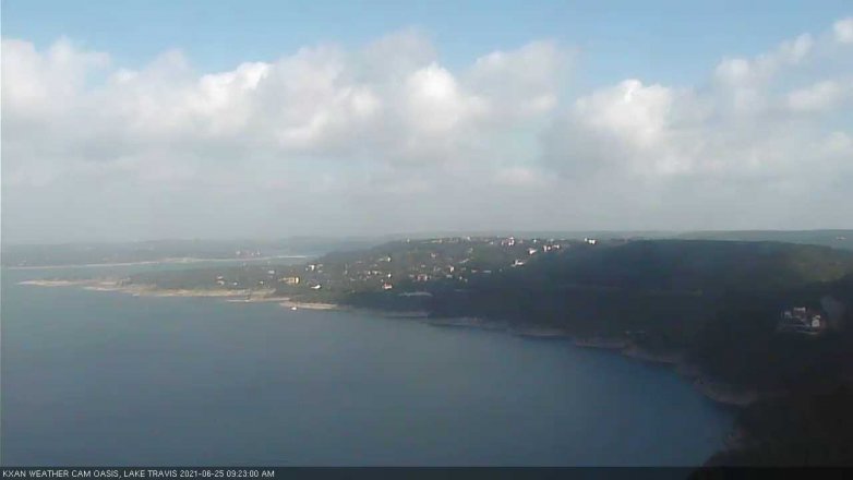 Lake Travis webcam, June 25, 2021 9:25 AM CT