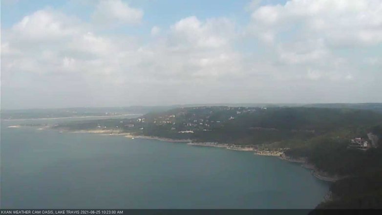 Lake Travis webcam, June 25, 2021 10:25 AM CT