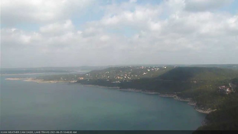 Lake Travis webcam, June 25, 2021 10:45 AM CT