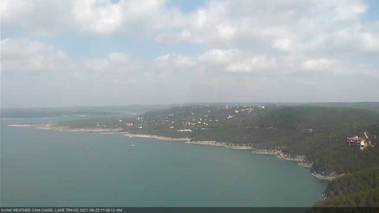 Lake Travis webcam, June 25, 2021 11:00 AM CT