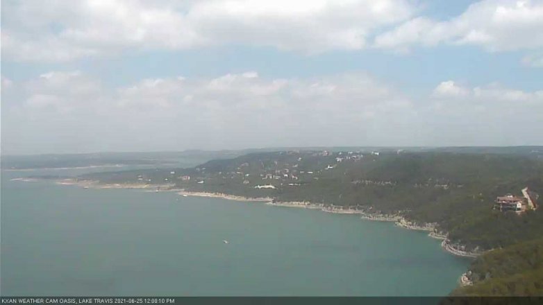 Lake Travis webcam, June 25, 2021 12:00 PM CT