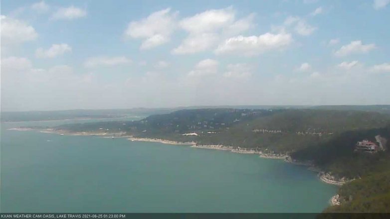 Lake Travis webcam, June 25, 2021 1:25 PM CT