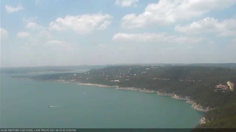 Lake Travis webcam, June 25, 2021 2:25 PM CT
