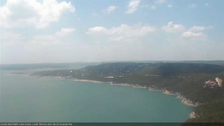 Lake Travis webcam, June 25, 2021 2:45 PM CT