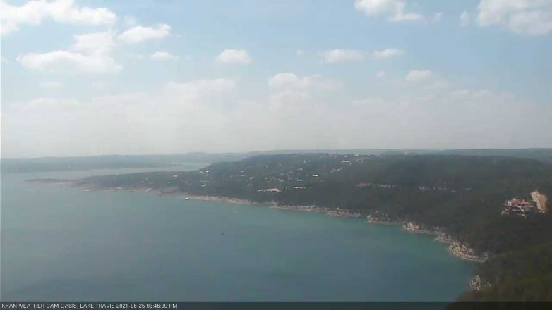 Lake Travis webcam, June 25, 2021 3:45 PM CT
