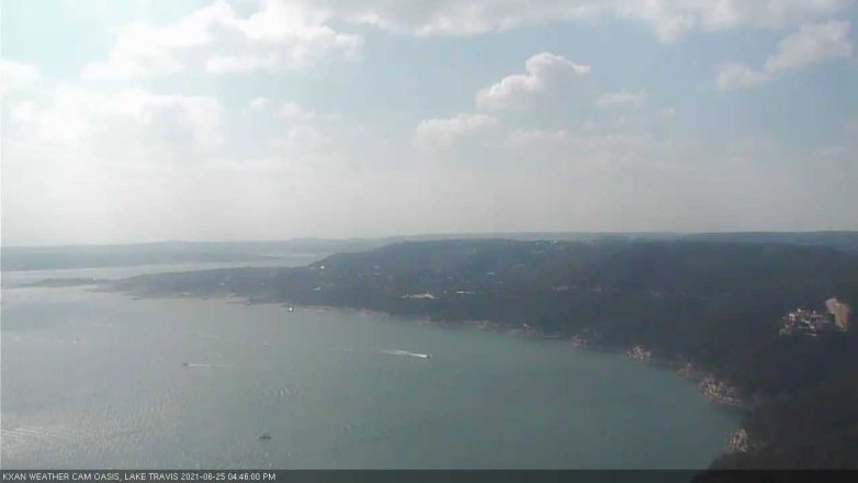 Lake Travis webcam, June 25, 2021 4:45 PM CT