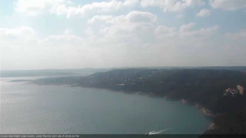 Lake Travis webcam, June 25, 2021 5:00 PM CT
