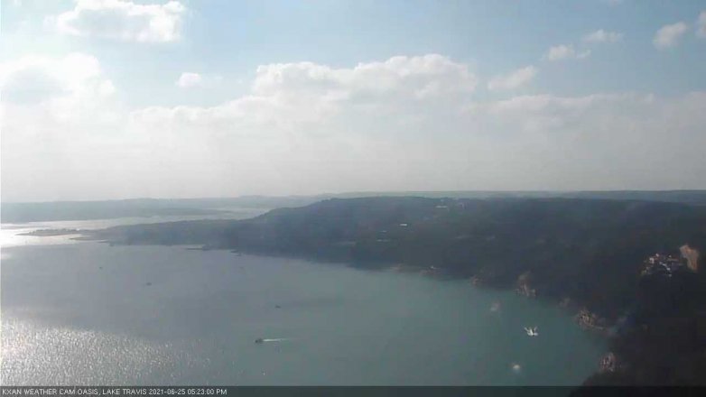 Lake Travis webcam, June 25, 2021 5:25 PM CT