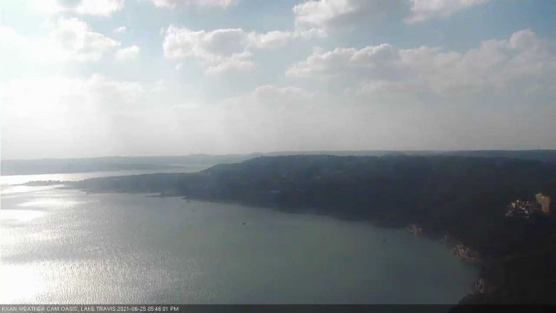 Lake Travis webcam, June 25, 2021 5:45 PM CT