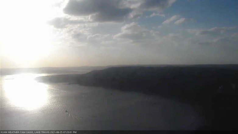 Lake Travis webcam, June 25, 2021 7:25 PM CT
