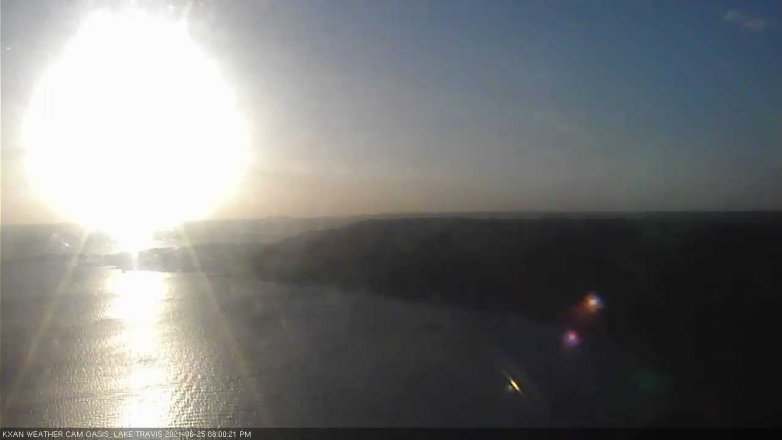 Lake Travis webcam, June 25, 2021 8:00 PM CT