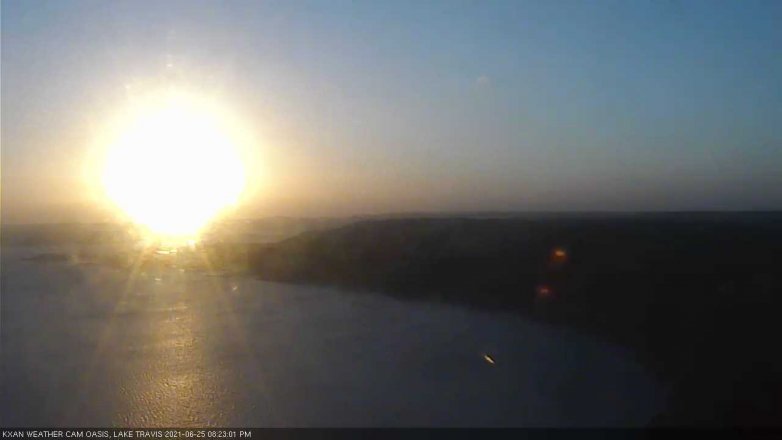 Lake Travis webcam, June 25, 2021 8:25 PM CT
