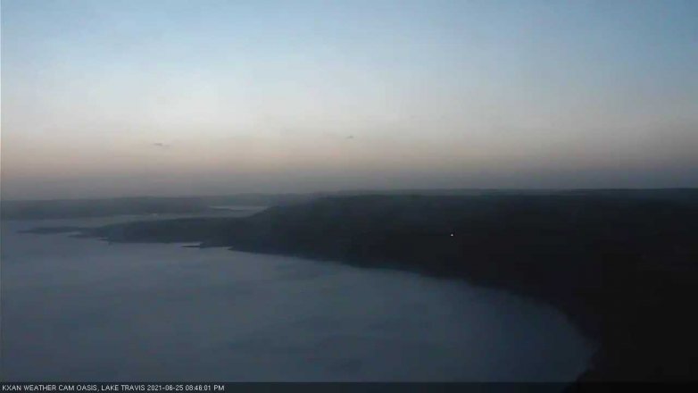 Lake Travis webcam, June 25, 2021 8:45 PM CT