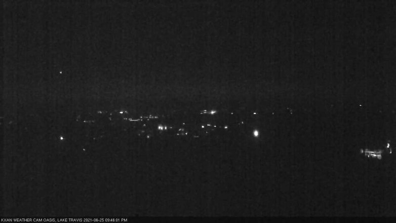 Lake Travis webcam, June 25, 2021 9:45 PM CT