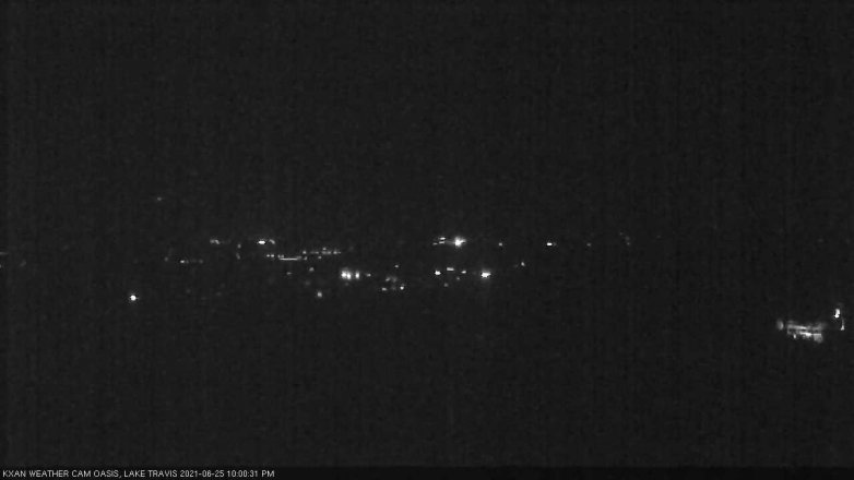 Lake Travis webcam, June 25, 2021 10:00 PM CT