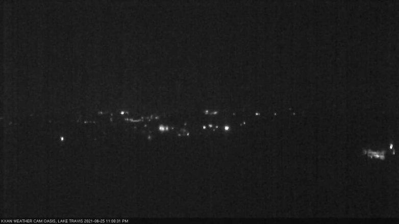 Lake Travis webcam, June 25, 2021 11:00 PM CT
