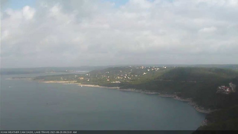 Lake Travis webcam, June 26, 2021 9:25 AM CT