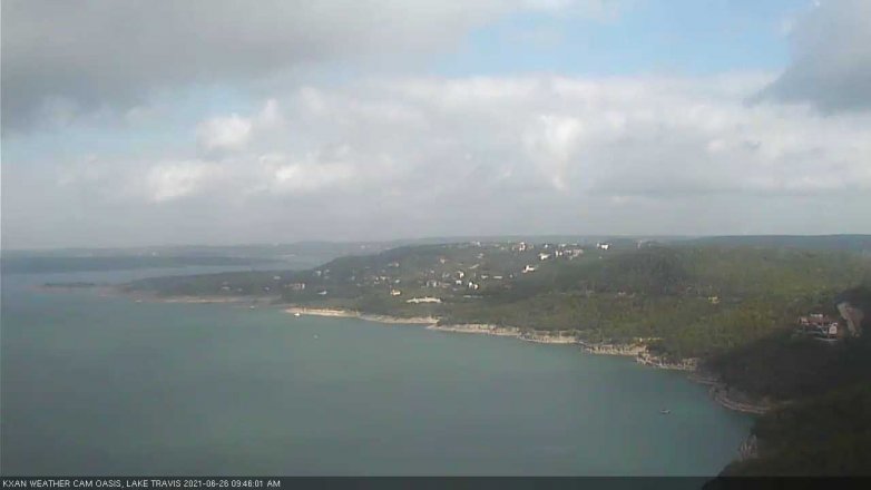 Lake Travis webcam, June 26, 2021 9:45 AM CT