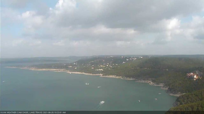Lake Travis webcam, June 26, 2021 10:25 AM CT
