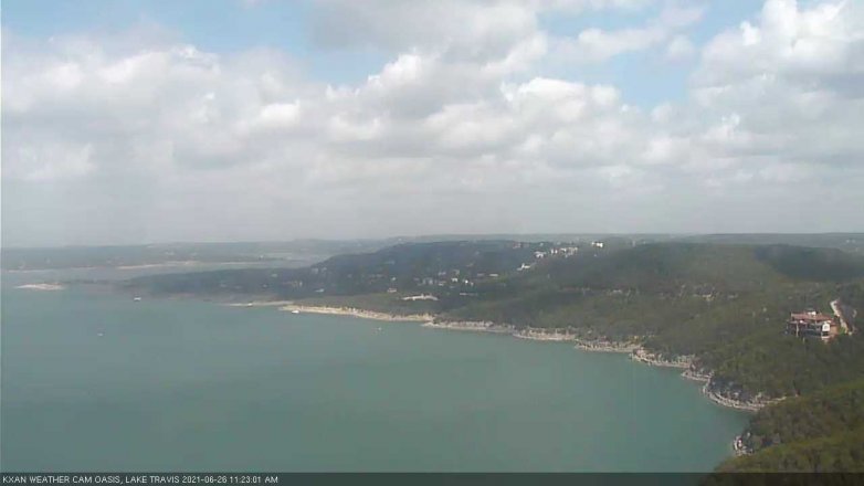 Lake Travis webcam, June 26, 2021 11:25 AM CT