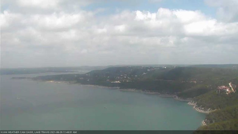 Lake Travis webcam, June 26, 2021 11:45 AM CT