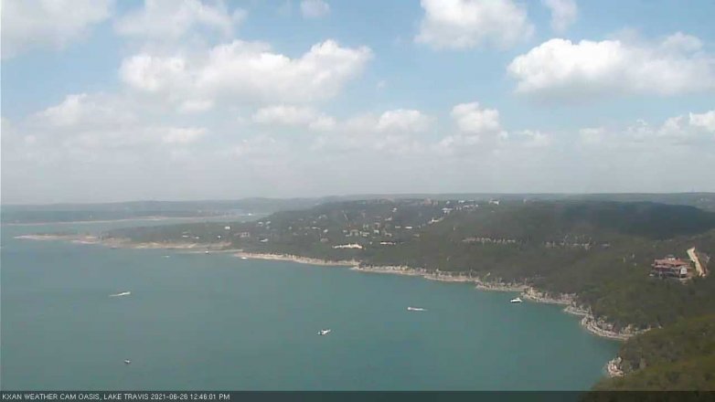 Lake Travis webcam, June 26, 2021 12:45 PM CT