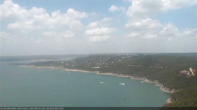 Lake Travis webcam, June 26, 2021 1:00 PM CT