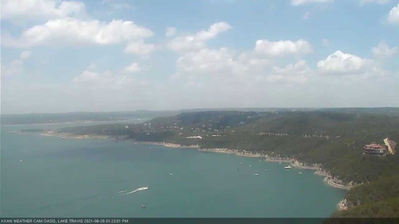 Lake Travis webcam, June 26, 2021 1:25 PM CT