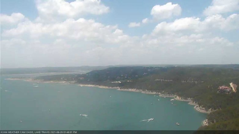 Lake Travis webcam, June 26, 2021 1:45 PM CT