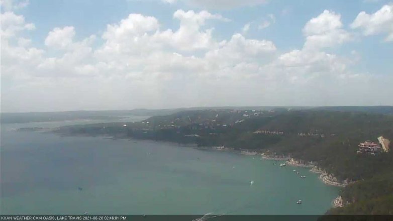 Lake Travis webcam, June 26, 2021 2:45 PM CT