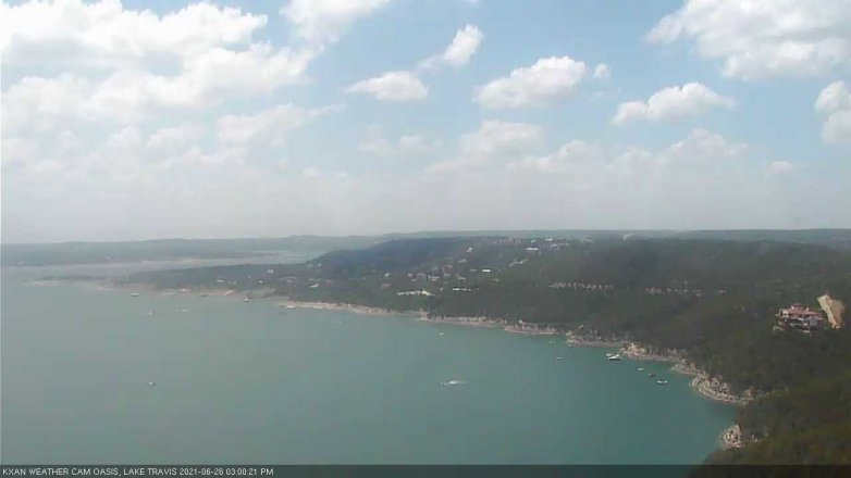 Lake Travis webcam, June 26, 2021 3:00 PM CT