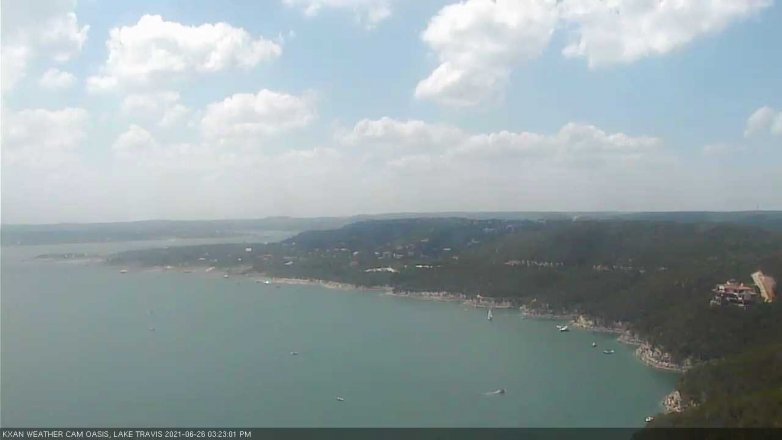 Lake Travis webcam, June 26, 2021 3:25 PM CT