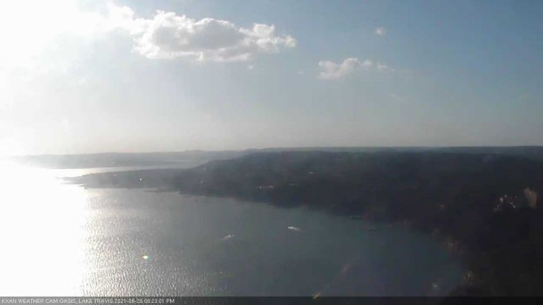 Lake Travis webcam, June 26, 2021 6:25 PM CT