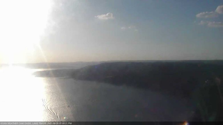 Lake Travis webcam, June 26, 2021 7:00 PM CT