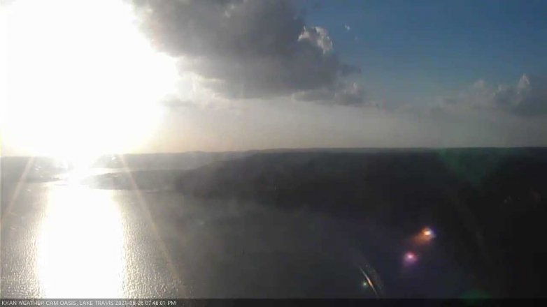 Lake Travis webcam, June 26, 2021 7:45 PM CT